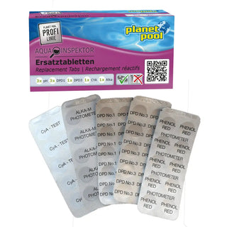 PLANET POOL Testtabletter för SCUBA II och Aqua Inspector från Planet Pool