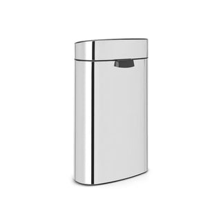 Snygg brabantia touch bin i rostfritt stål med avtagbar plastbehållare och korrosionsskydd