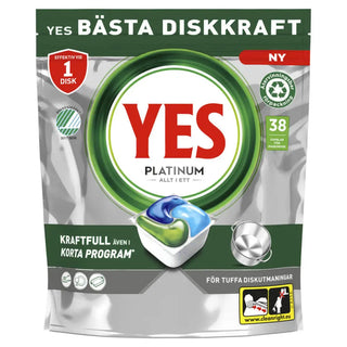 Yes Maskindisk Platinum Original 38-Pack bla