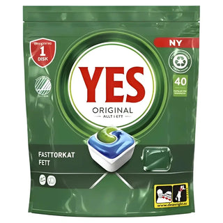 Yes Maskindisktabletter All in One Original 40-Pack bla