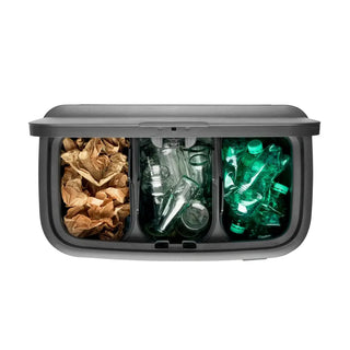 Brabantia Bo Touch Bin Med Ben Metallic Gold 11x3l med platsbesparande design för återvinning