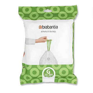 Brabantia Avfallspåse 23-30L (G) Dispenserpack gyllene i rostfritt-stal