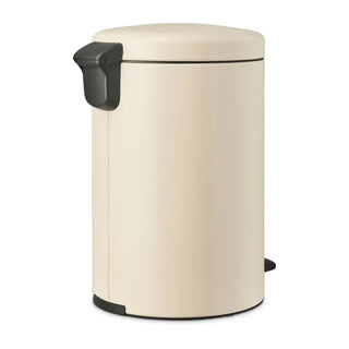 Brabantia Ny Ikon Ocean Ren slitstarkt material rund pedalhink i beige med svart håndtag