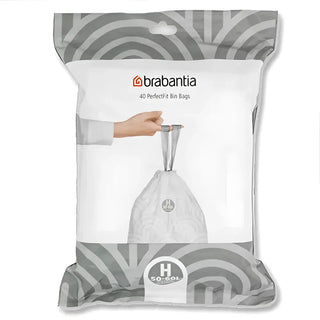 Brabantia Avfallspåse 50-60L (H) Dispenserpack gyllene i rostfritt-stal