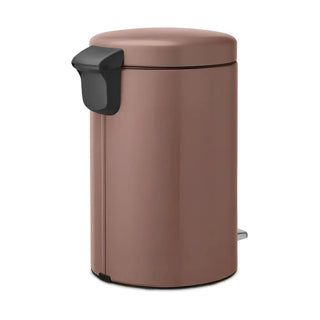 Roseguld rund pedalhink med svart handtag för Brabantia New Icon Satin Taupe 12L