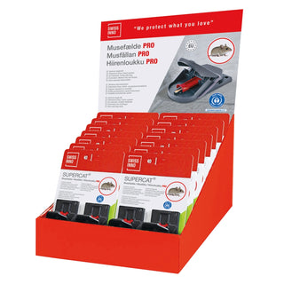 MUSFÄLLA SUPERCAT PRO 2-P DISP 14ST - SWISSINNO