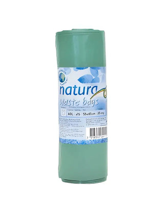 Avfallspåsar grön 40 L 15-Pack bla från Natura