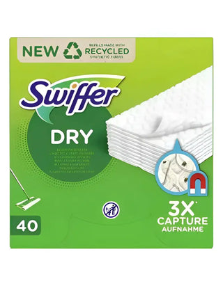 Swiffer Sweeper Torra Rengöringsdukar Refill 40-Pack vitt