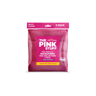 The Pink Stuff Microfibre Pads - 3st rosa