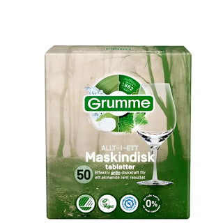 Grumme Maskindisktabletter 50-Pack bla