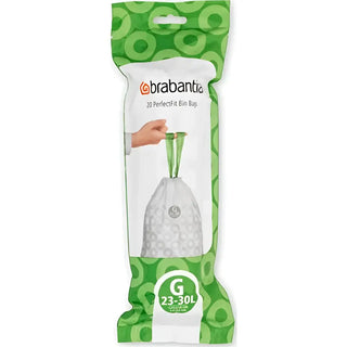 Brabantia Avfallspåse 23-30L (G) gyllene i rostfritt-stal