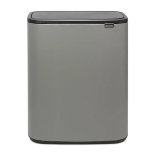 Brabantia Bo Touch Bin Mineral Concrete Grey - 2x30L gyllene i rostfritt-stal
