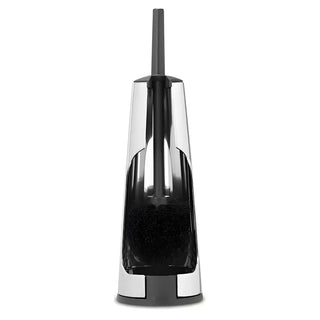 Toalettborste Brabantia Classic med kromad hållare och svarta borstar, elegant design