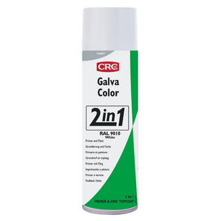 SPRAYFÄRG GALVACOLOR VIT 500ML - CRC