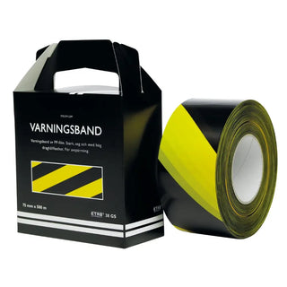 AVSPÄRRNINGSBAND GUL/SVART 500M - ETAB