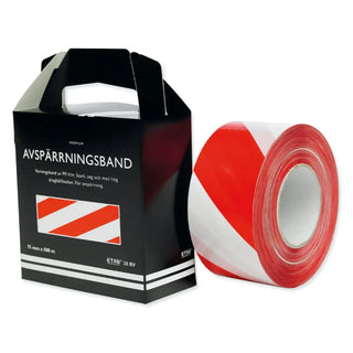 AVSPÄRRNINGSBAND RÖD/VIT 500M - ETAB