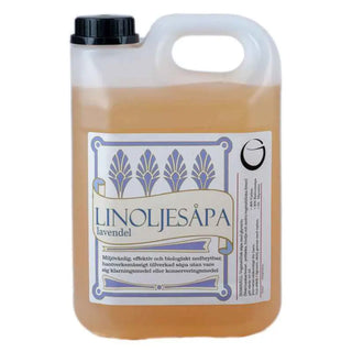 Grunne Linoljesåpa Lavendel - 2,5L svart