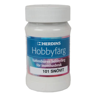 HOBBYFÄRG 101 SNÖVIT 100ML - HERDINS