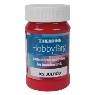 HOBBYFÄRG 102 JULRÖD 100ML - HERDINS