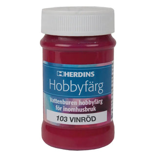 HOBBYFÄRG 103 VINRÖD 100ML - HERDINS