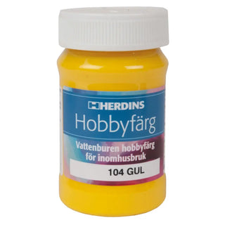 HOBBYFÄRG 104 GUL 100ML - HERDINS