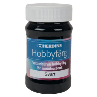 HOBBYFÄRG 118 SVART 100ML - HERDINS