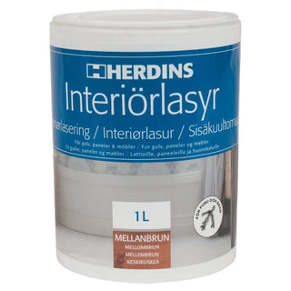 INTERIÖRLASYR AQUA 322 BRUN 1L - HERDINS
