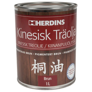 KINESISK TRÄOLJA BRUN 1L - HERDINS