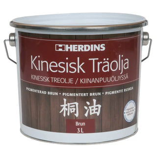 KINESISK TRÄOLJA BRUN 3L - HERDINS