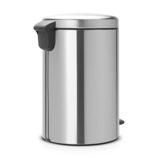 Stainless steel brabantia new icon pedalhink med svart handtag, slitstarkt material, 20L