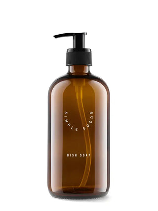 SIMPLE GOODS Empty Glass Bottle Dish Soap - 500ml