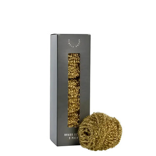 SIMPLE GOODS Brass Scrub – 3-pack