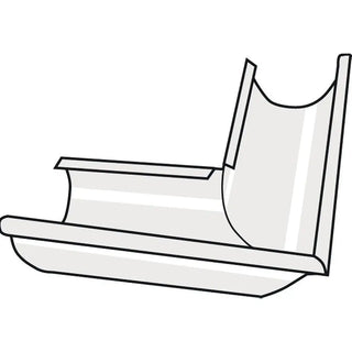 RÄNNVINKEL YTTER 125 VIT - PLANNJA