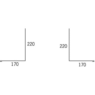 STÅNDSKIVA 2000MM SVART - PLANNJA
