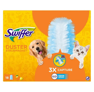 Swiffer Duster Pet Rengöringsdukar Refill 18-pack vitt