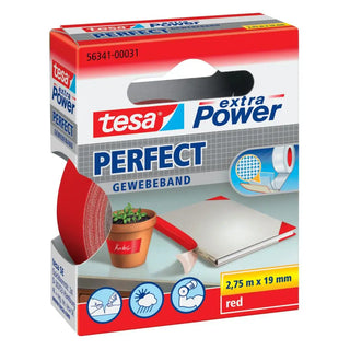 VÄVTEJP POWER 19MMX2,75M RÖD - TESA