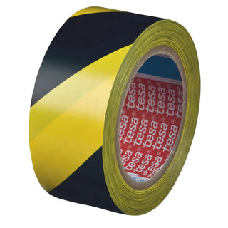 VARNINGSTEJP 50MM 33M GUL/SVRT TESA - TESA