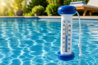 Pooltermometer 2026 — varför temperaturen styr hela kemin
