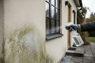 Alg och mögel på fasad — ta bort utan högtryckstvätt - CleanNest