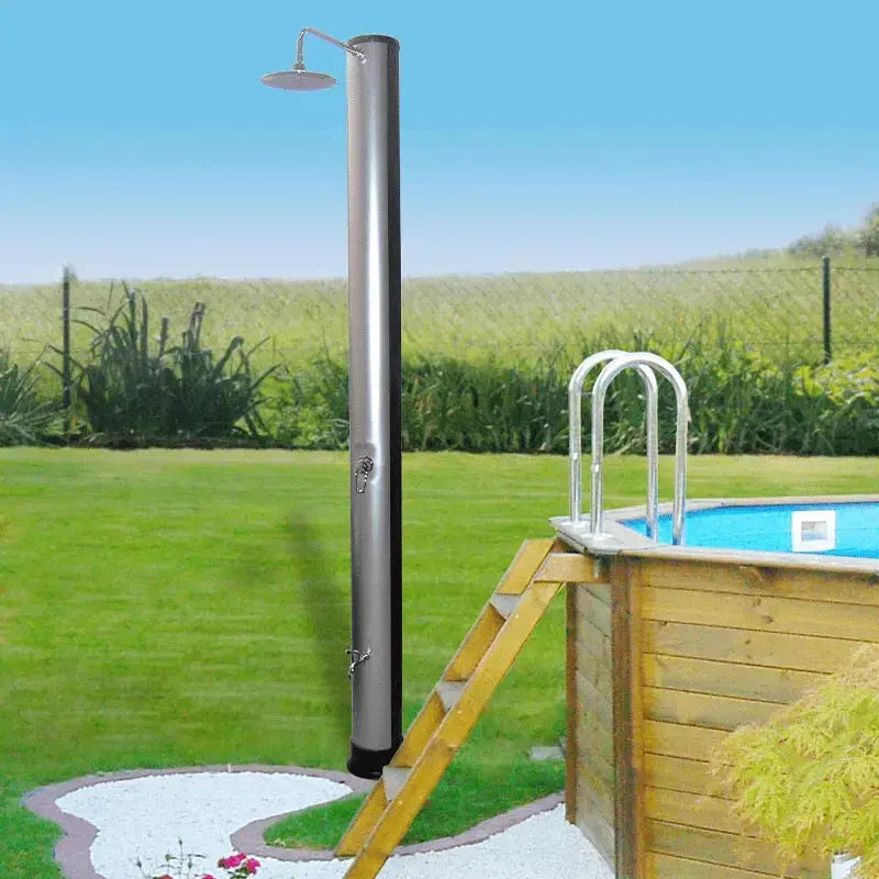 Planet Pool Soldusch Silver Deluxe 40L pooldusch soluppvärmd utedusch pool