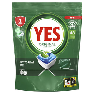 Yes Maskindisktabletter All in One Original 48-Pack
