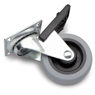 Länkhjul 75Mm Platta 60X60Mm Broms - BAREBO