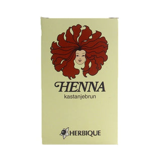 Herbique Henna pulver kastanjebrun - 125g