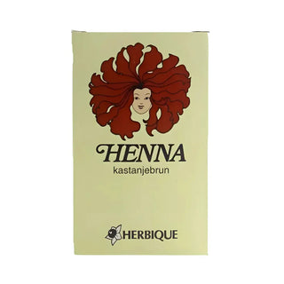 Herbique Henna pulver kastanjebrun - 125g apelsin