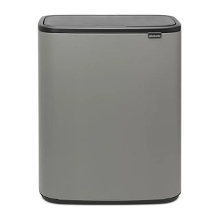Brabantia Bo Touch Bin Mineral Concrete Grey - 60L gyllene i rostfritt-stal