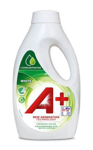 A+ Tvättmedel Flytande White - 880ml vitt