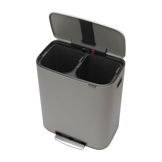 Brabantia Bo Touch Bin Mineral Concrete Grey - 2x30L