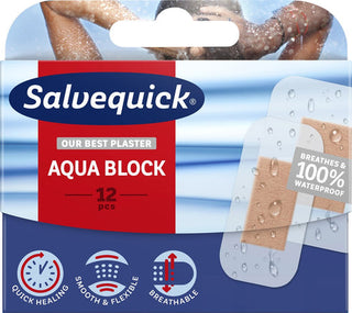 Salvequick Plåster Aqua Block 12p
