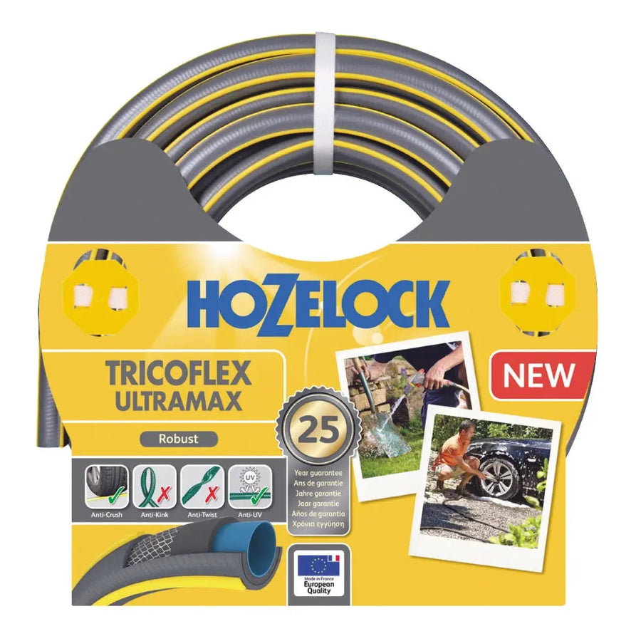 Hozelock Ultraflex trädgårdsslang 12.5mm 25m Anti-Kink Anti-Twist 5 lager villa