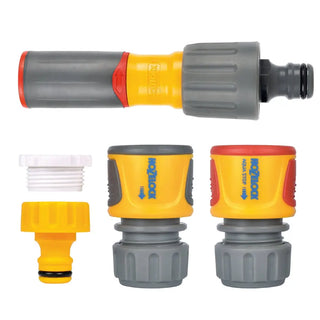 Hozelock Slangkopplingsstartset 4DEL 3IN1 gratt